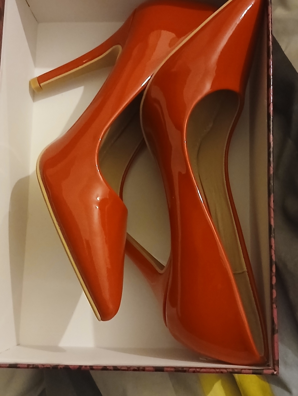 Classic Red Patent Pointed-Toe Stiletto Heels